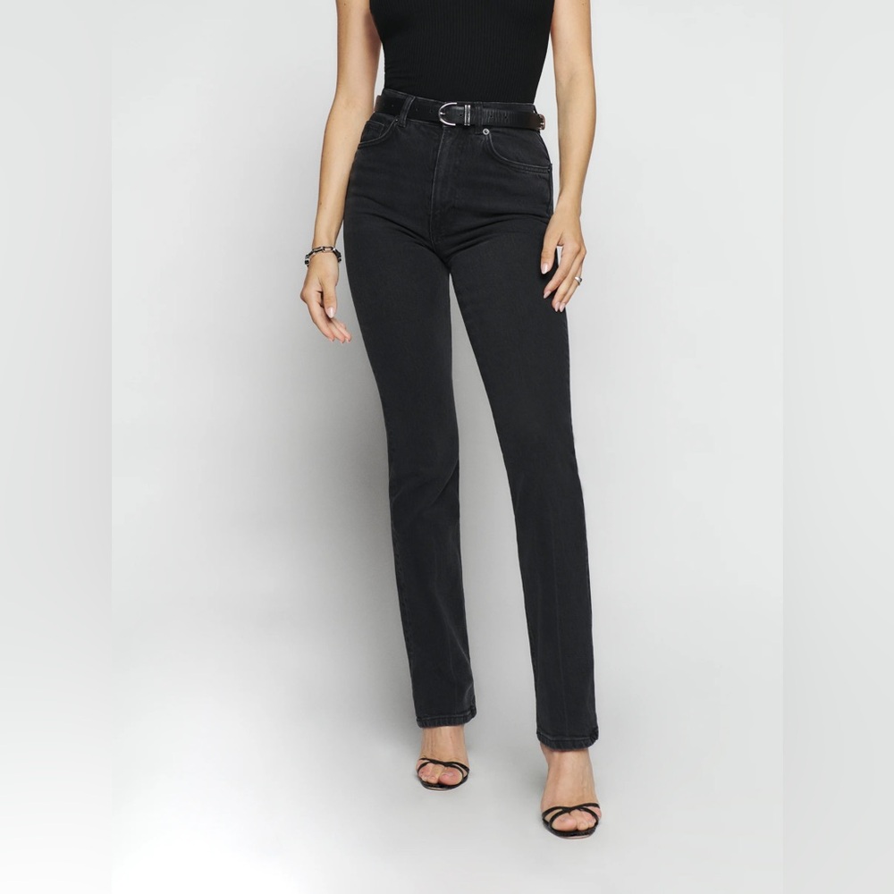 New - Reformation Peyton High Rise Bootcut Jeans - size 26 - Picture 6 of 10